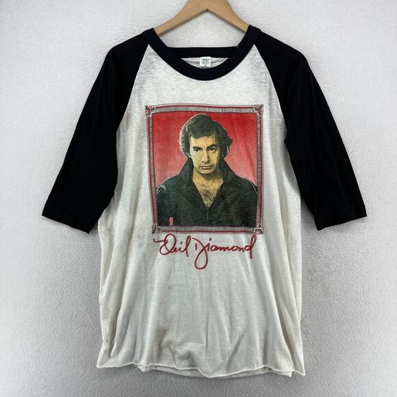 NEIL DIAMOND Shirt XL Concert Tour '84 Single Stitch Spectrum PA Civic Center CT - Picture 1 of 13